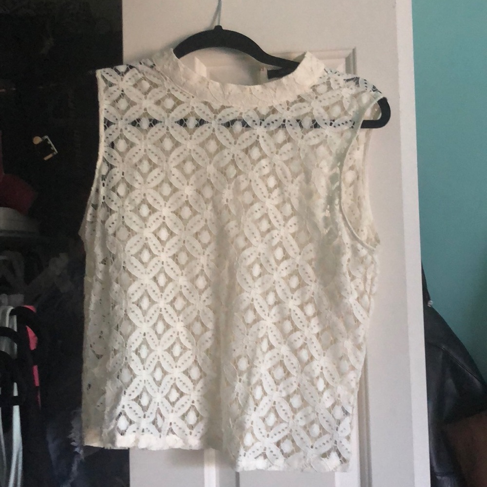 Cream Crop top